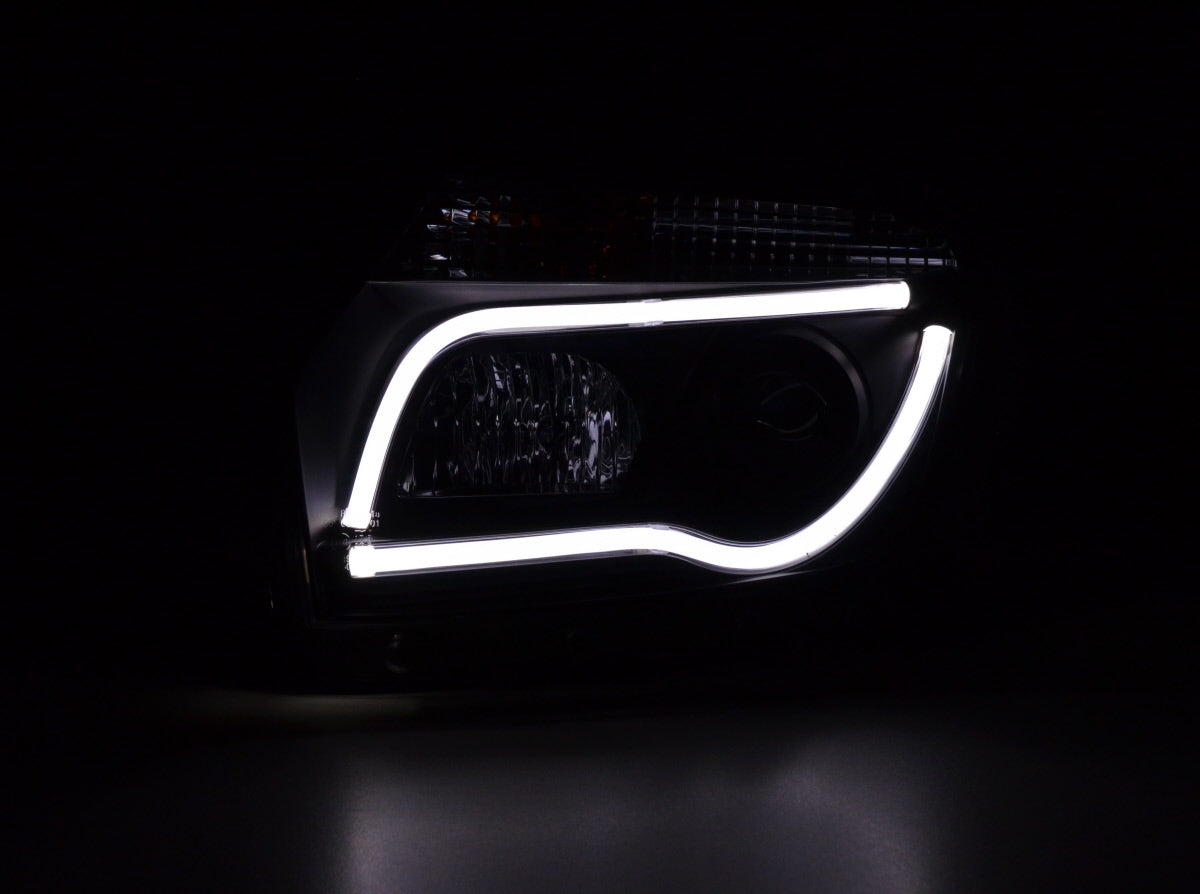 Scheinwerfer Set Daylight LED TFL-Optik Dacia Duster 10-13 schwarz Scheinwerfer Set Daylight LED TFL-Optik Dacia Duster 10-13 schwarz